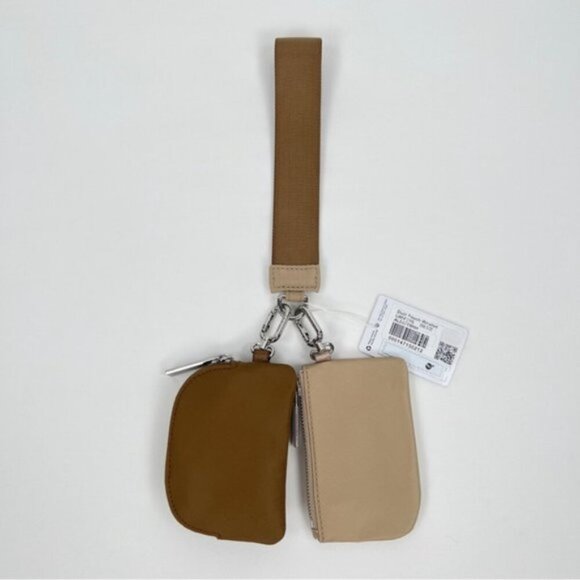 RARE! NWT Lululemon Dual Pouch Wristlet *Unisex - Allspice/Trench - Picture 2 of 11